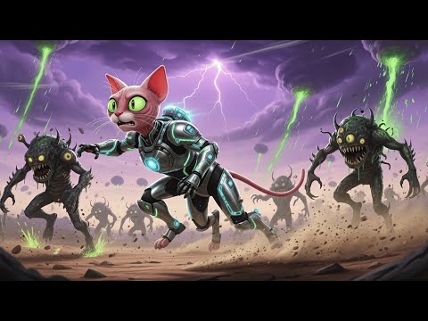 ✨🐾 Skinny Cat vs. The Void Beast ⚔️👹 Rise of the Cosmic Warrior 🚀🌌🔥