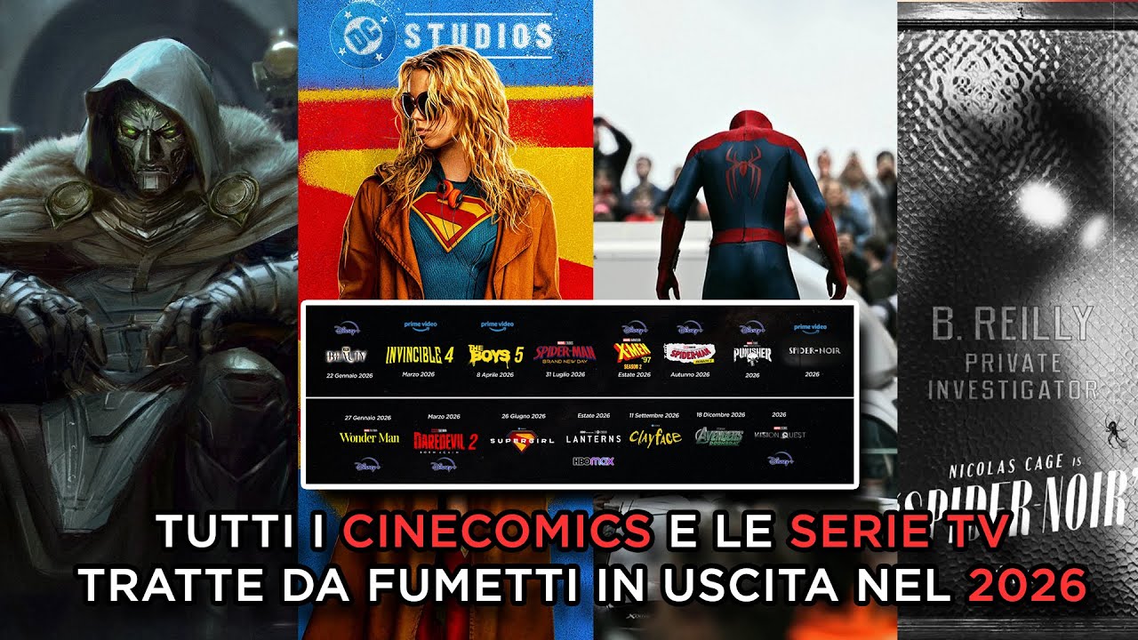 TUTTI I MIGLIORI CINECOMICS E LE SERIE TV TRATTE DA FUMETTI IN USCITA NEL 2026