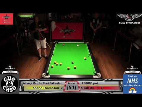 Ian Ali vs Shane Thompson -38k Blackball pool Money match