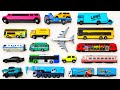 Toy Vehicle Collection For Kids Trains Trucks Buses Cranes Learn Vehicle Names Sounds