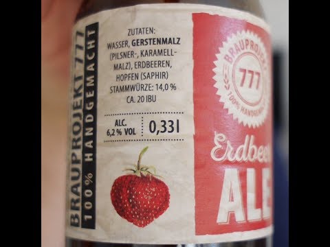 Bottroper Bierblog -  BrauPrpjekt777: Erdbeer Ale