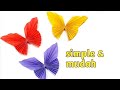 Good Cara membuat kupu kupu dari kertas origami butterfly dekorasi, viral!