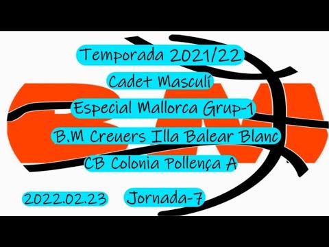 Bàsquet Cadet Masculí:BM Creuers Illa Balear & CB Colònia Pollença A