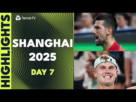 Djokovic vs Munar Epic; Rune, Diallo & Bergs All In Action | Shanghai 2025 Day 7 Highlights