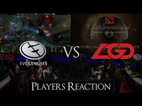 Dota 2 TI5 EG vs LGD - Players Reaction