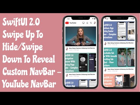 SwiftUI 2.0 Animated Header - Swipe Up To Hide/Swipe Down Reveal Header - SwiftUI Tutorials