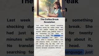 The Coffee Break Revelation | English Reading and Listening Practice #englishforbeginners