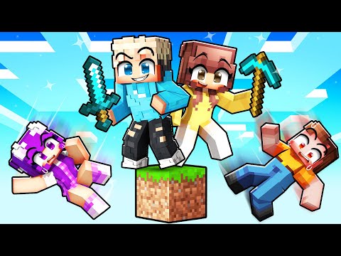 Meine EX-FREUNDIN trifft MEINE FREUNDE auf EINEM BLOCK in Minecraft!