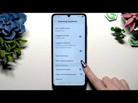 How to Enter Text Correction Options on SAMSUNG Galaxy A07