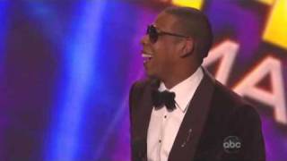Jay-Z American Music Awards 2009 Men LIe Women Lie Numbers Dont HAHAHAHAHAHAHA Laughing at 50 Cent