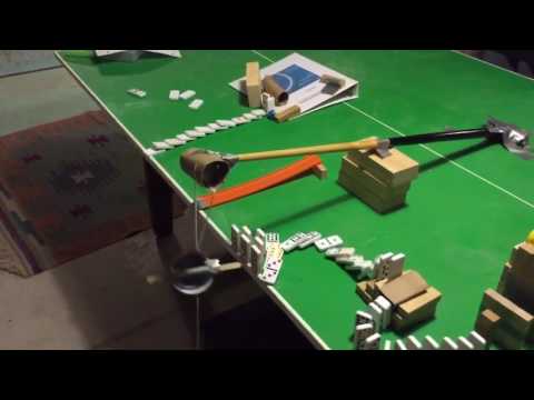 Rube Goldberg machine with 6 simple machines