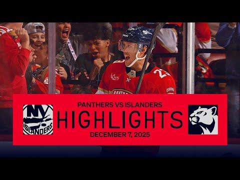 Panthers vs Islanders Highlights | 12.7.25