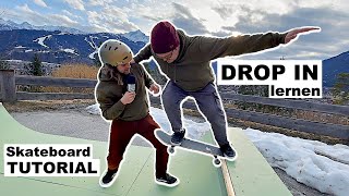 Drop In lernen mit Skateboard I Trick Tutorial auf Deutsch Skateboard fahren lernen