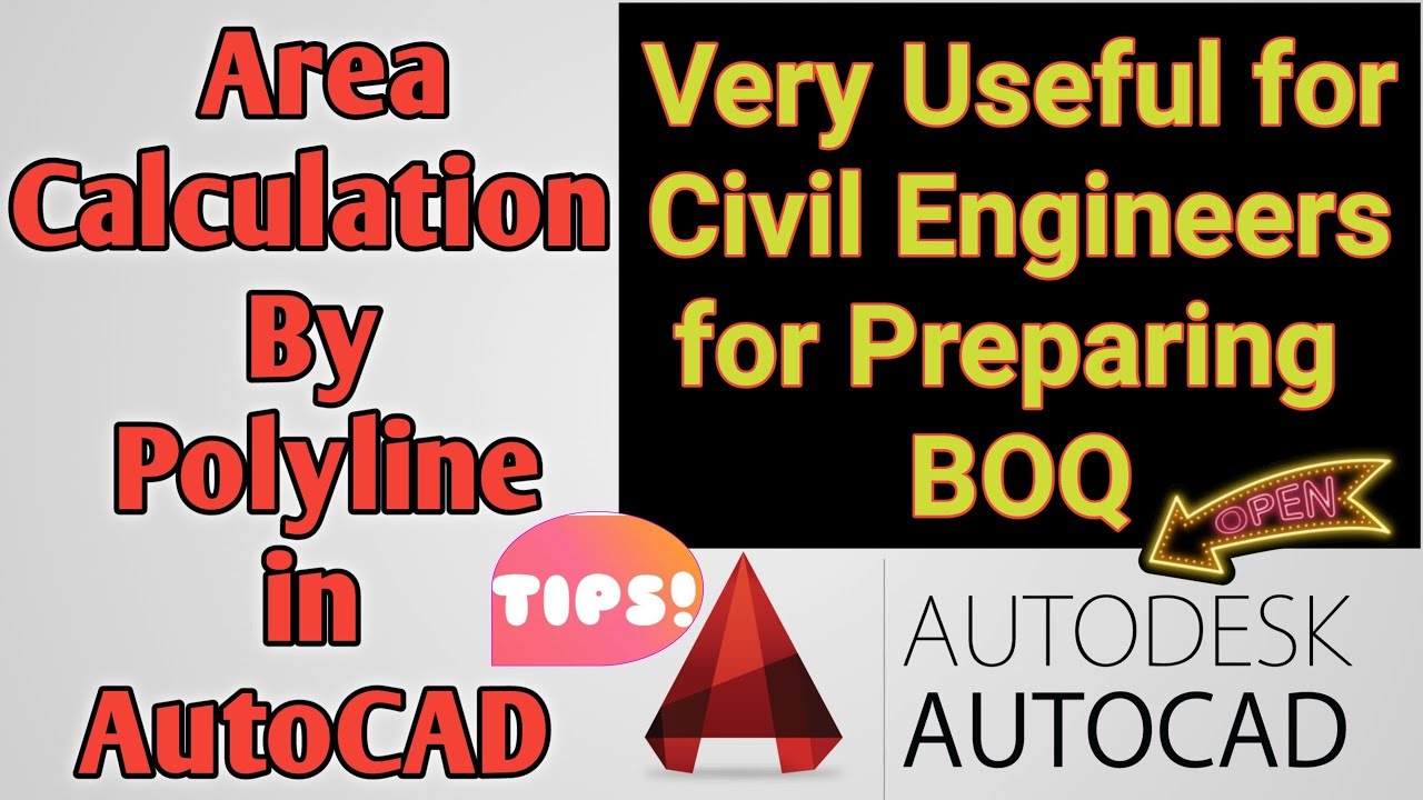 Area Calculation in AutoCAD by Polyline I AutoCAD Tips & Tricks I by DND Construction