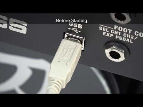 KATANA Series Quick Start chapter 3: Using BOSS TONE STUDIO