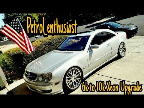 DIY 2001 Mercedes Benz CL600 V12 W215 upgrade lighting from 6k to 10k