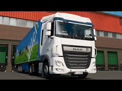 ETS2 1.35 Open Beta DAF XF106  Stuttgart - Aalborg