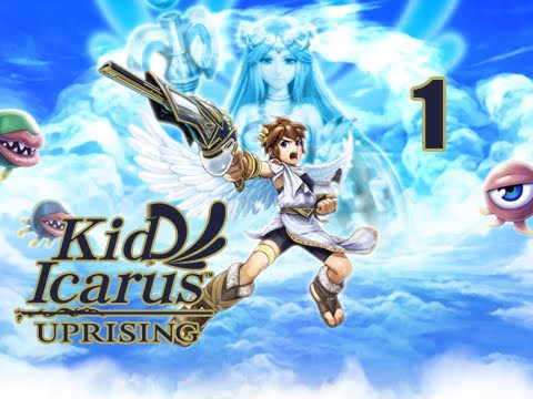 Kid Icarus Uprising Walkthrough - Part 1 [Chapter 1] Return of Palutena 3DS (Gameplay / Commentary)