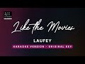 Like the movies - Laufey (Original Key Karaoke) - Piano Instrumental Cover with Lyrics