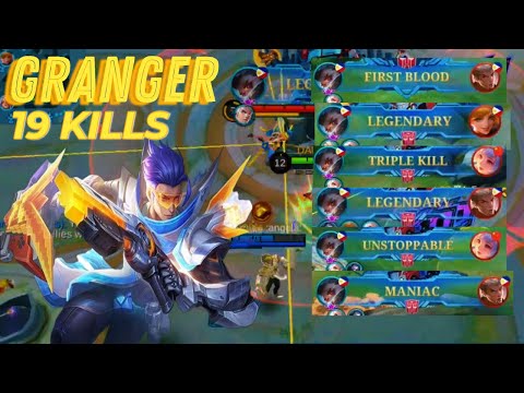 19 Kills in 10 MIN Granger The Killing Machine | Top 1 Global Player Gameplay | MLBB