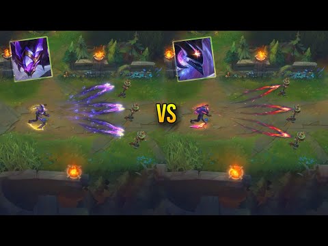 Crystalis Indomitus Kha'Zix vs Dark Star Kha'Zix Skin Comparison - League of Legends