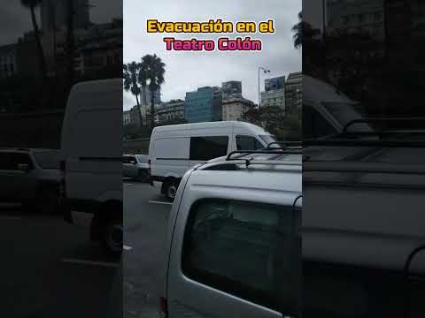EVACUACION EN EL TEATRO COLON #shorts #viral