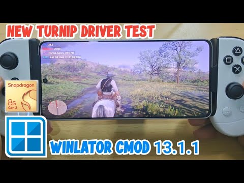 WINLATOR CMOD 13.1.1 NEW TURNIP DRIVER TEST - RED DEAD REDEMPTION 2 POCO F6