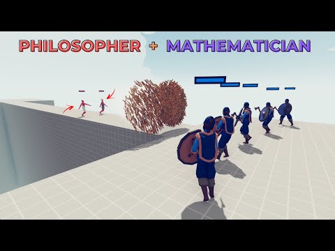 PHILOSOPHER + MATHEMATICIAN Vs ALL UNIT | TABS - Totally Accurate Battle Simulator
