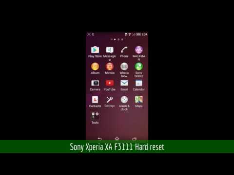 Sony Xperia XA F3111 Hard reset