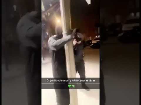 DRILLRAPPERS BINDEN BANDANA OM EEN PAAL?!!