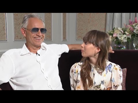 Pre-show rituals with Andrea and Virginia Bocelli