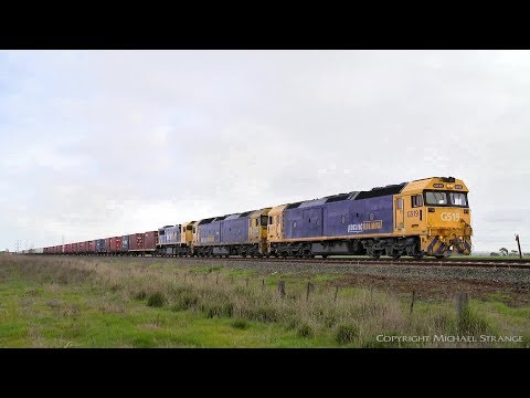 7902V Mildura To Melbourne Container Freight - PoathTV Australian Trains & Railways