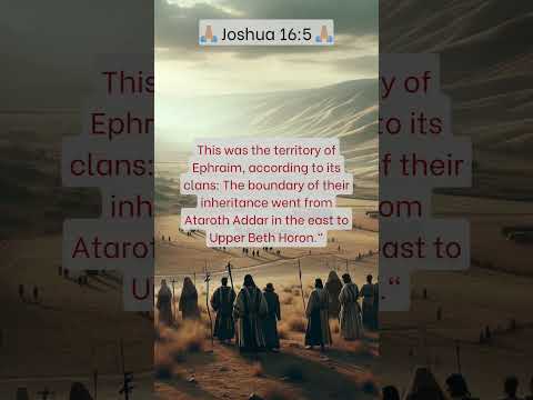 🙏🏾 Joshua 16:5: The Villages Within Ephraim's Territory 🙏🏾