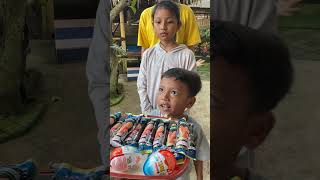 sosis kanzler vs kinder joy !! babang dan adzra