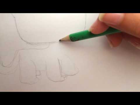 How to draw a lps shorthair cat - YouTube