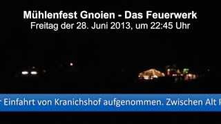 preview picture of video 'Mühlenfest Gnoien 2013 - Das Feuerwerk'