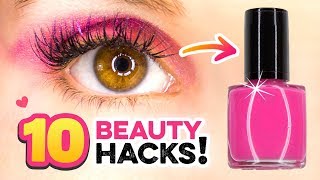 10 BEAUTY HACKS und DIYs!!! Pflege - TIPPS und TRICKS die Zeit sparen! 💖 cutelifehacksde