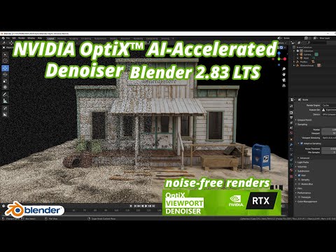 Blender Optix AI Viewport Denoising || Noise-Free Renders || Blender 2.83 Tutorial