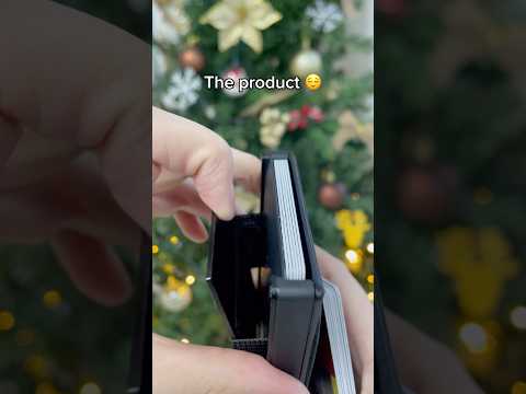 The prototype vs the product 🤗 #wallet #fypviral #slimwalt #cardholder #minimalism #giftideas