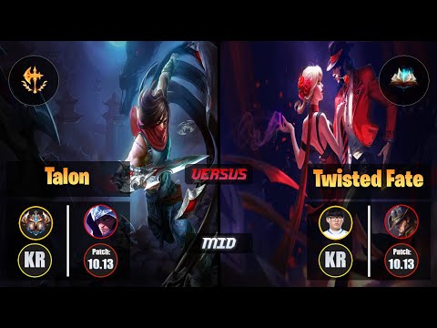 Challenger TALON [Conqueror] (Mid) VS Hoit TWISTED FATE - Challenger KR Patch 10.13