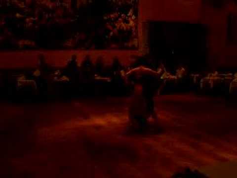  Fabian Peralta  and  Virginia Pandolfi  are  dancing  to  the  tango  "  Cara Sucia  "