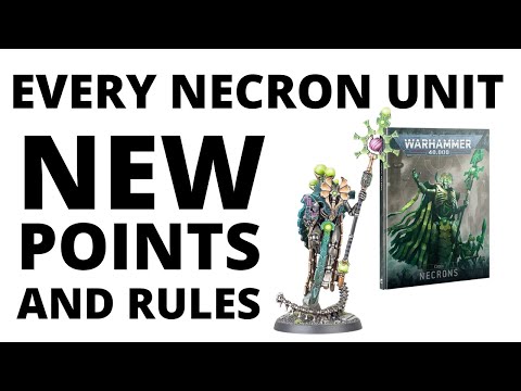 POINTS REVEALED - Every Necron Unit's Points and Rules Changes from Munitorum Field Manual 1.5