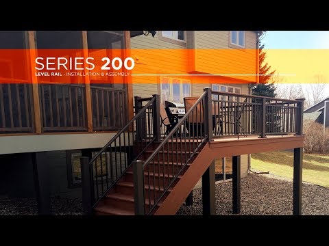 Aluminum AFCO-Rail Series 200 Level Rail Installation