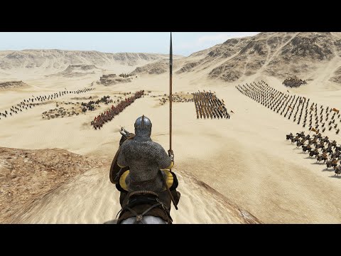 1000 MEN DESERT VALLEY BATTLE Mount & BLade 2 Bannerlord