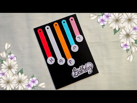 Beautiful Handmade Birthday Greeting Card | Special Handmade Birthday Card Idea | Tutorial