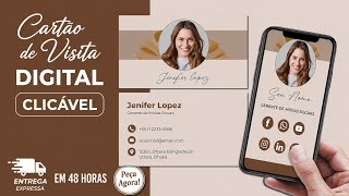 Eu vou fazer seu cartão de visita digital