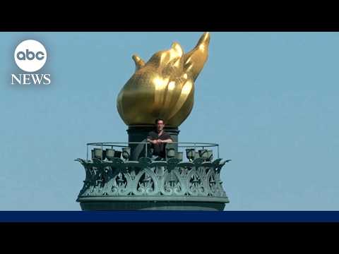 David Muir's rare access at highest point inside Statue of Liberty
