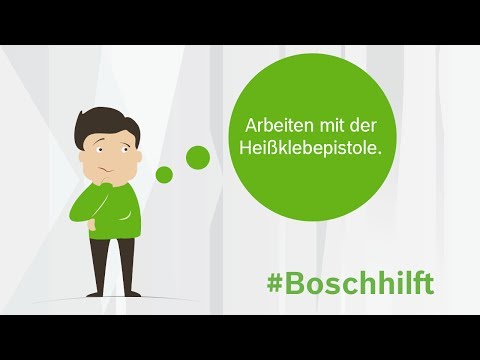 DIY-Tipp: Arbeiten mit der Heißklebepistole. Tutorial. #Boschhilft