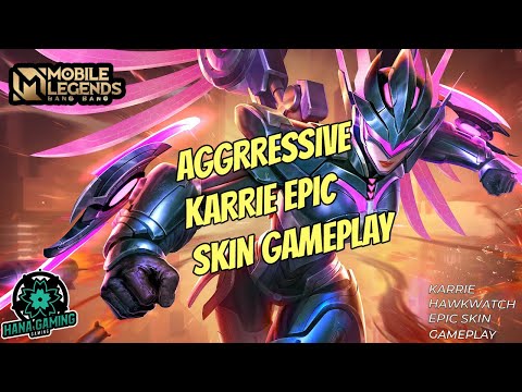I finally played gold lane karrie hawkwatch gameplay Mobile legends iPhone 12