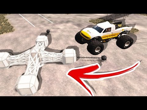 Which BeamNG Car Can Survive the GIANT SPINNING FLAIL? - BeamNG Drive Giant Spinner Crashes